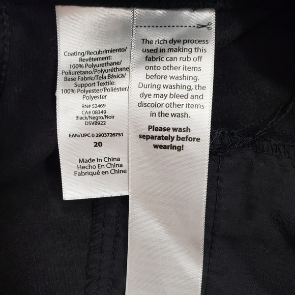 Sofia Jeans Faux Leather Hogh Rise  Jogger pants Size 20 - Picture 6 of 6